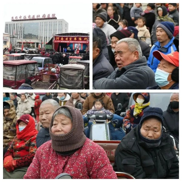 焦作中海中医肿瘤医院门口看大戏3 焦作中海中医肿瘤医院门口看大戏3